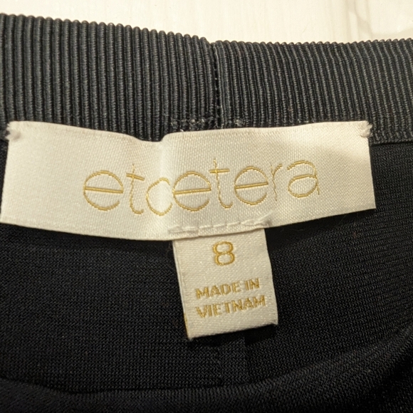 Etcetera midi knee Length Skirt Scuba Pencil Women sz 8 Navy Blue Career… - Picture 5 of 8